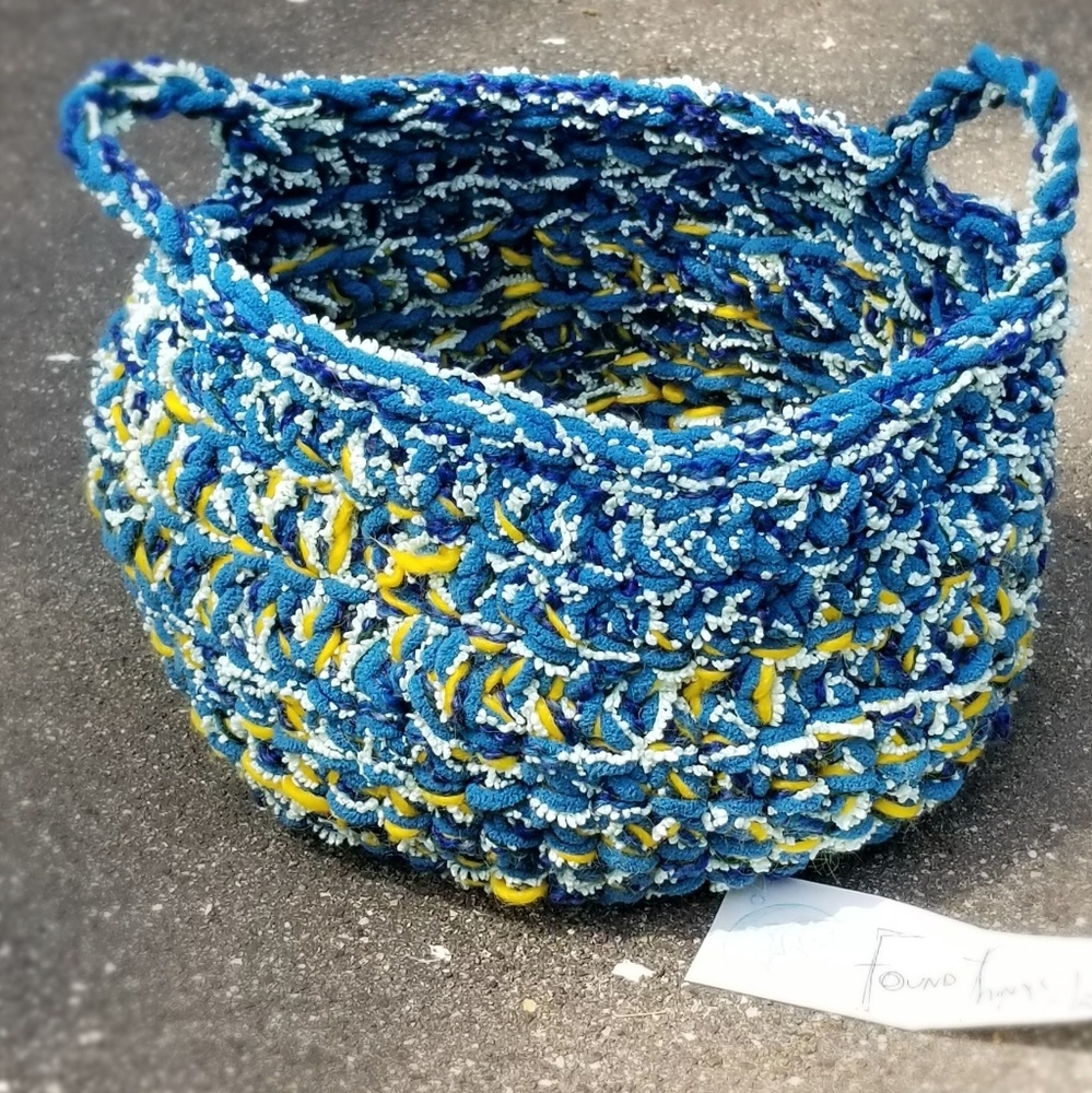 Crochet Basket Handmade Storage